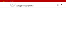 Tablet Screenshot of pfeil-verlag.de
